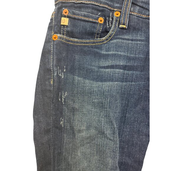 Big Star Remy Low Rise Womens Jeans Size 26 Dark Wash Distressed Cotton Blend - Picture 3 of 8